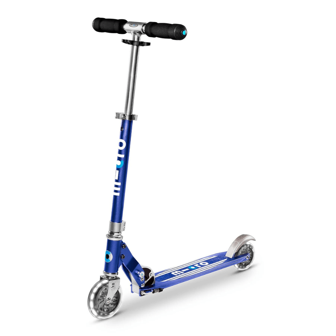 Micro Kick Scooter blue stripe Micro Sprite LED