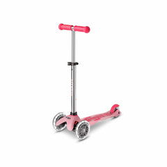 Micro Kick Scooter Frosty Pink Mini Micro Deluxe Glow LED Plus 3 Wheel Scooter