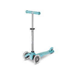 Micro Kick Scooter Glacier Aqua Mini Micro Deluxe Glow LED Plus 3 Wheel Scooter