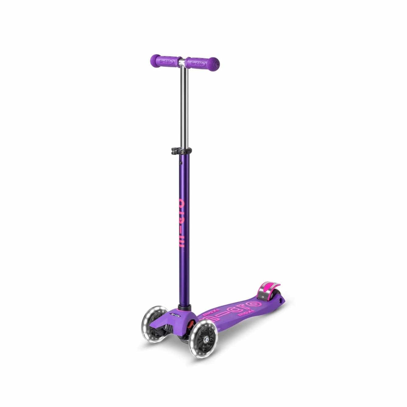 Micro Kick Scooter purple Maxi Micro Deluxe LED