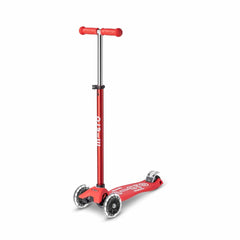 Micro Kick Scooter red Maxi Micro Deluxe LED